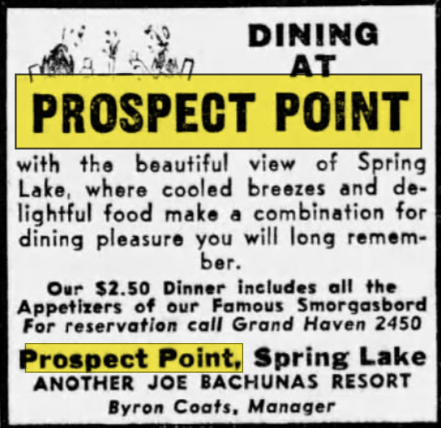 Prospect Point - June 1949 Ad